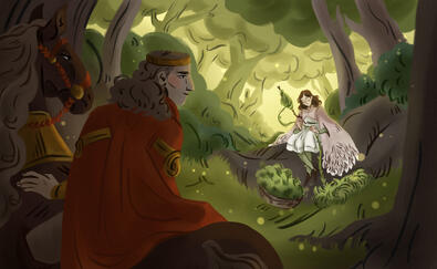 Illustration for "The Six Swans"